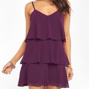 NWOT SMYMM Suarez Ruffle Mini Dress